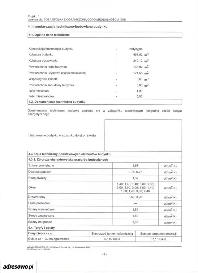 Wrocław Krzyki Dom wolnostojący do remontu - 137 m² - 6 pokoi — 9/10