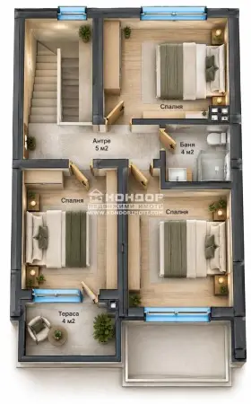 New-build house in Belomorski, Plovdiv (120 m²) — 6/8