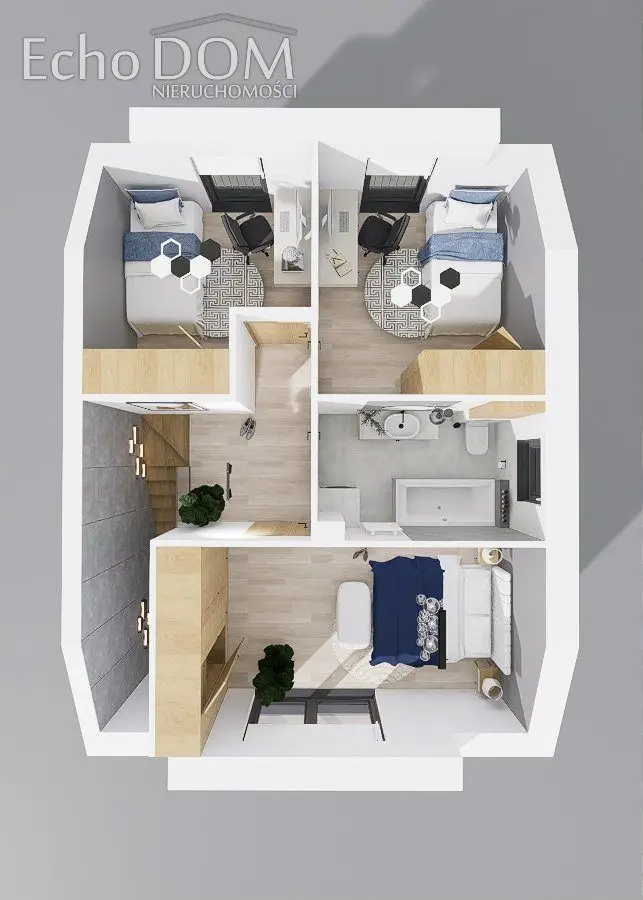 Kraków Swoszowice, ul. Mirosława Krzyżańskiego Bliźniak do wykończenia - 87 m² - 4 pokoje — 9/10