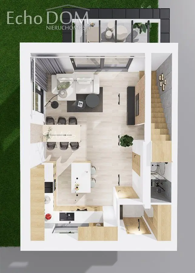 Kraków Swoszowice, ul. Mirosława Krzyżańskiego Bliźniak do wykończenia - 87 m² - 4 pokoje — 8/10