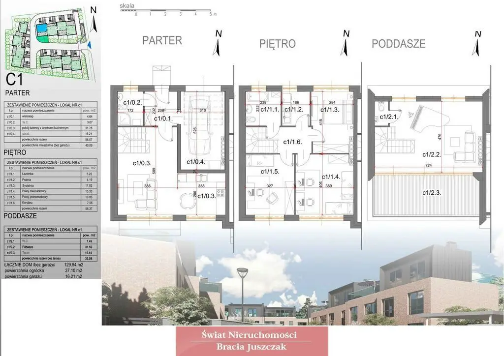 Wrocław Leśnica Bliźniak do wykończenia - 130 m² - 5 pokoi — 4/8